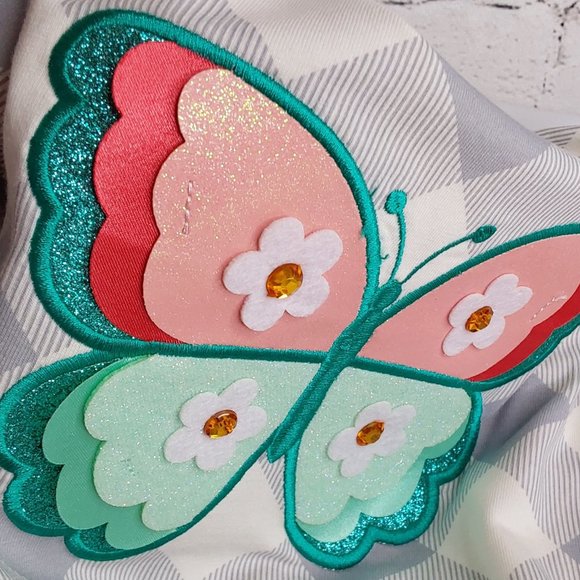 'RARE EDITIONS' TOP & PANTS BUTTERFLY SET - Picture 6 of 15